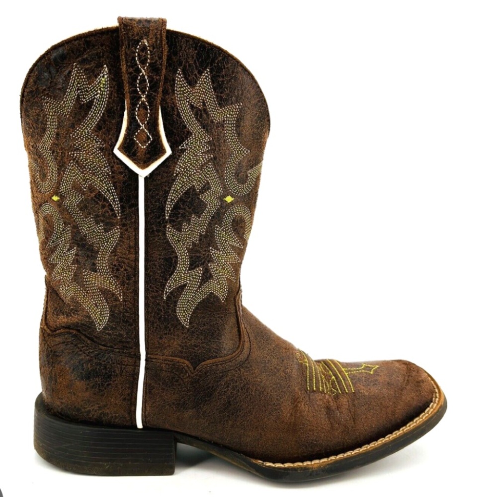 Ariat Women’s Tombstone Dark Brown Western Leather Boots, Size 6